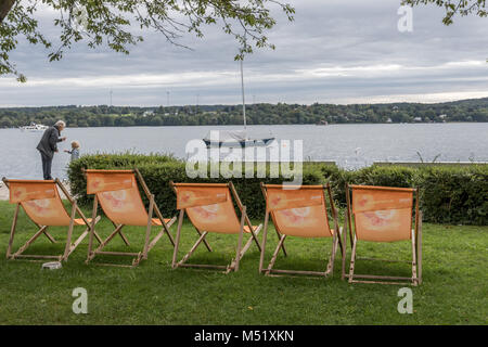 Les loisirs sur le lac de Starnberger See Banque D'Images