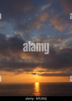 Coucher de soleil sur la mer,Forio d'Ischia, Italie, Campanie, Banque D'Images