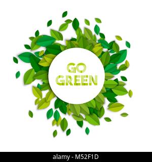 Rendez-vous signe le texte vert concept illustration avec pile de feuilles de papier dans le style. Typographie écologie étiquette pour connaître et aider l'environnement. Vecteur EPS10. Illustration de Vecteur