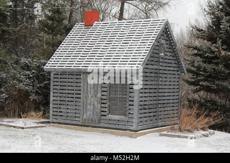 Maud Lewis memorial house, artiste, peintre, célèbre, l'acier, Digby, vallée de l'Annapolis, en Nouvelle-Écosse, NS, Canada Banque D'Images