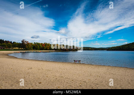 Lake Taghkanic State Park est un parc d'état de 1 569 acres situé dans la partie sud de comté de Columbia, New York aux États-Unis. Banque D'Images