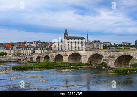 Le château de Blois, dans la vallée de la Loire - France Banque D'Images