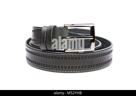 Ceinture fashion homme isolé sur fond blanc Banque D'Images