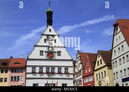 Ancien hôtel de ville de Rothenburg ob der Tauber Banque D'Images