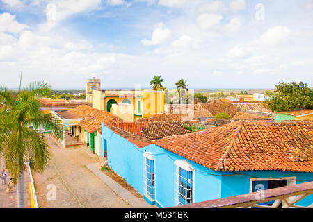 Plus grand square trinidad cuba vue aérienne Banque D'Images