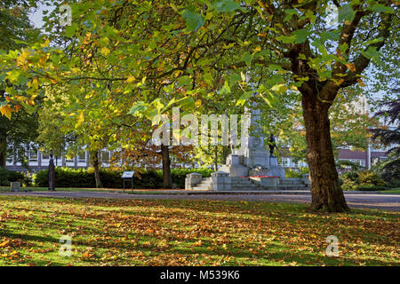 UK,South Yorkshire,Sheffield,Weston Park,York and Lancaster Regiment Monument commémoratif de guerre Banque D'Images