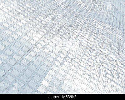 Cellules rougeoyant - abstract image générée numériquement Banque D'Images