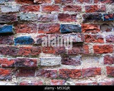 Vieux mur de briques colorées, la texture peut être utilisé comme arrière-plan Banque D'Images