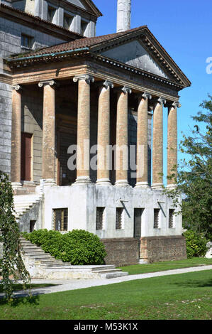 La Villa Foscari, nommé "La Malcontenta", l'architecte Andrea Palladio en 1559, Mira près de Venise en Italie Banque D'Images