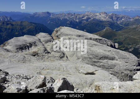 Cols alpins, le Tyrol du Sud, Italie, Groupe du Sella ; Banque D'Images