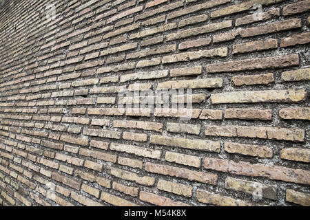 La texture du mur de brique brune . Banque D'Images