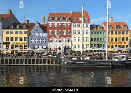 Le canal de Nyhavn à Copenhague. Banque D'Images