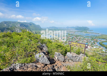 Point de vue de Khao Dang, Sam Roi Yod national park, Thaïlande Banque D'Images