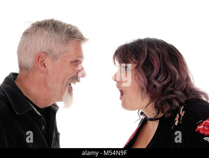 Libre de la lutte contre l'âge moyen couple Banque D'Images