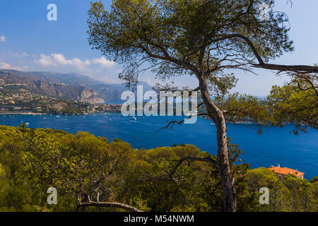 Vue de Villefranche Sur Mer en France Banque D'Images