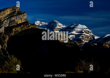 Añisclo canyon (Huesca) Espagne, Pyrinees montagnes, l'hiver Banque D'Images