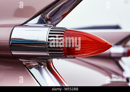 Vue arrière des nageoires et de la queue d'une Cadillac Eldorado 1959 Banque D'Images