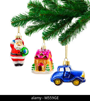 Arbre de Noël et des jouets Banque D'Images