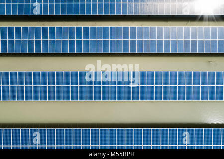 Solar power station d'en haut Banque D'Images