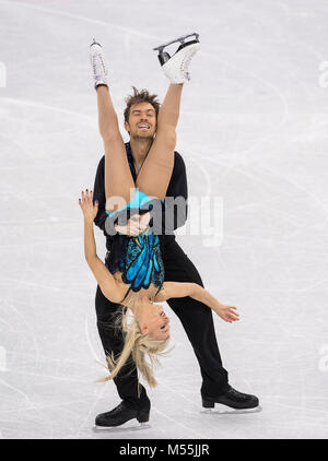 Pyeongchang, Corée du Sud.Penny COOMES et Nicholas BUCKLAND, GBR, Eiskunstlaufen Eistanzen Aktion,,, Eistanz, Kuer der Paare, patinage artistique, danse sur glace danse libre, Gangneung Ice Arena am 20.02.2018 Olympische Winterspiele 2018, vom 09.02. - 25.02.2018 à PyeongChang/ Suedkorea. Dans le monde d'utilisation |Crédit : afp photo alliance/Alamy Live News Banque D'Images