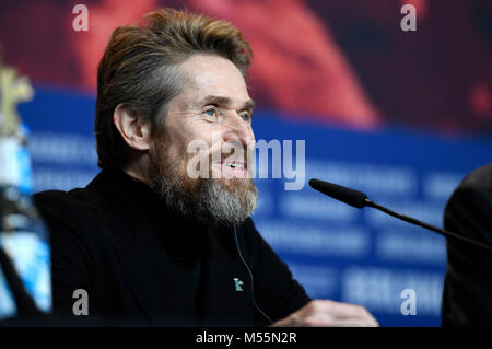 Willem Dafoe au cours de la conférence de presse de l'Ours d'or d'honneur à la 68e Festival International du Film de Berlin Berlinale 2018 / à l'hôtel Grand Hyatt le 20 février 2018 à Berlin, Allemagne. Banque D'Images