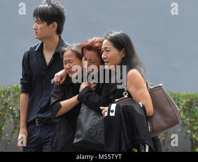 Fort Lauderdale, FL, USA. Feb 20, 2018. Peter Wang, 15 ans, qui a été parmi les 17 personnes tuées par un homme armé à l'école secondaire Marjory Stoneman Douglas dans un parc, en Floride, a été admis à la classe de 2025 à son rêve, l'école de l'Académie de West Point. Il y avait un service commémoratif pour lui à Kraeer salon funéraire et d'incinération et centre de il a été mis au repos à Bailey Memorial Gardens le 20 février 2018 Credit : Hoo Me.Com/Media Punch ***Pas de Ny s'attarde*****/Alamy Live News Banque D'Images