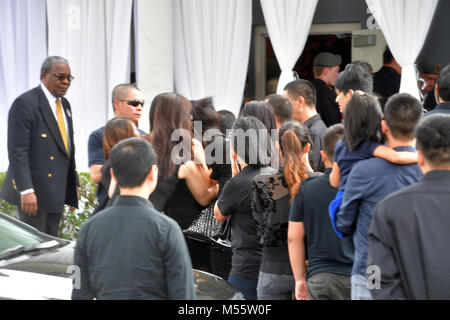 Fort Lauderdale, FL, USA. Feb 20, 2018. Peter Wang, 15 ans, qui a été parmi les 17 personnes tuées par un homme armé à l'école secondaire Marjory Stoneman Douglas dans un parc, en Floride, a été admis à la classe de 2025 à son rêve, l'école de l'Académie de West Point. Il y avait un service commémoratif pour lui à Kraeer salon funéraire et d'incinération et centre de il a été mis au repos à Bailey Memorial Gardens le 20 février 2018 Credit : Hoo Me.Com/Media Punch ***Pas de Ny s'attarde*****/Alamy Live News Banque D'Images