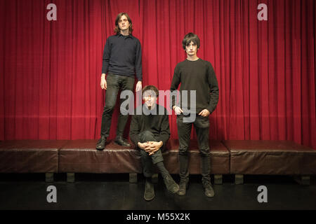 Londres, Royaume-Uni. Feb 20, 2018. Les boucles de Husky qui pose pour les photos avant leur performance à la Lexington de Londres. Date de la photo : Mardi 20 février 2018. Photo : Roger Garfield/Alamy Crédit : Roger Garfield/Alamy Live News Banque D'Images