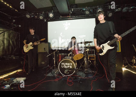 Londres, Royaume-Uni. Feb 20, 2018. Les boucles de Husky en live sur la scène du Lexington à Londres. Date de la photo : Mardi 20 février 2018. Photo : Roger Garfield/Alamy Crédit : Roger Garfield/Alamy Live News Banque D'Images