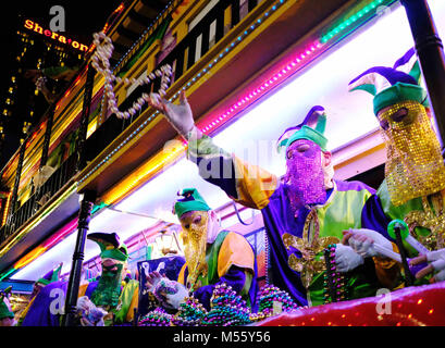 La Nouvelle-Orléans, Louisiane, Etats-Unis. 10 fév, 2018. Le défilé d'Endymion Krewe rolls durant Mardi Gras à La Nouvelle Orléans, Louisiane, USA, le 10 février 2018. Crédit : Dan Anderson/ZUMA/Alamy Fil Live News Banque D'Images