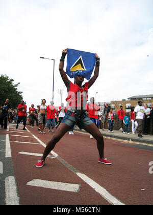 Londres, Royaume-Uni, le Notting Hill Carnival. Banque D'Images