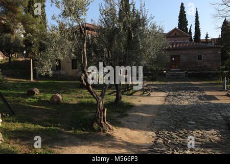 L'église de Saint Nicholas Orphanos, un début de 14e siècle église byzantine dans le nord de la ville portuaire grecque de Thessalonique. Banque D'Images