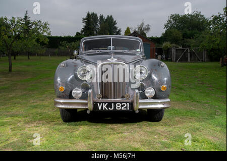 1955 Jaguar MkVII M Voiture de luxe britannique classique, style look de rat Banque D'Images