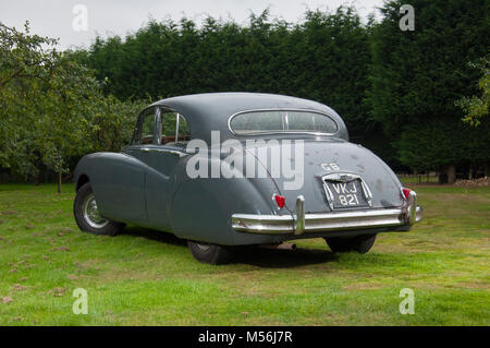 1955 Jaguar MkVII M Voiture de luxe britannique classique, style look de rat Banque D'Images