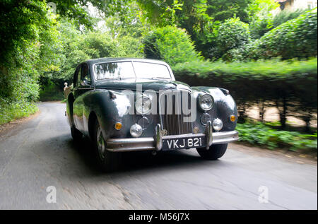 1955 Jaguar MkVII M Voiture de luxe britannique classique, style look de rat Banque D'Images