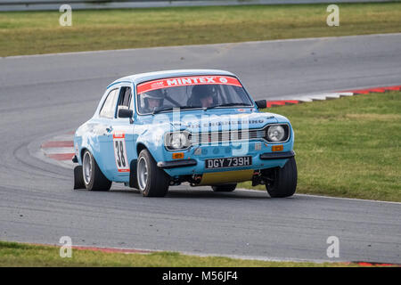 Étapes de rallye Snetterton, Février 2018 Banque D'Images