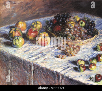Still-Life : pommes et raisins Banque D'Images