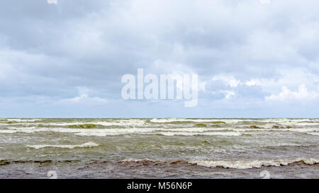 Plage de la mer Baltique de Liepaja sur l'image, la Lettonie Banque D'Images