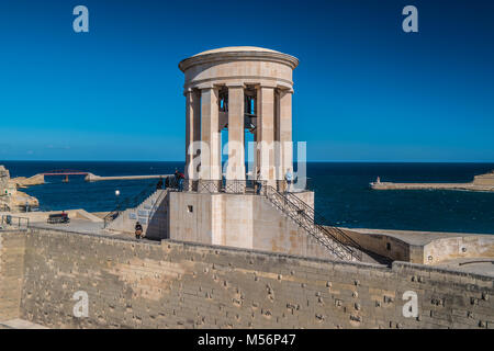 Grand Harbour et du siège de la cloche de La Valette, Malte, Europe. 02/12/2018. Banque D'Images