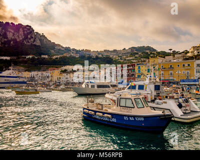 Marina Grande, Capri, Italie. Banque D'Images