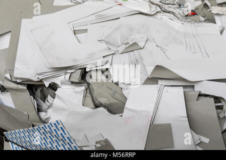 Les déchets de papier pour recyclage Banque D'Images