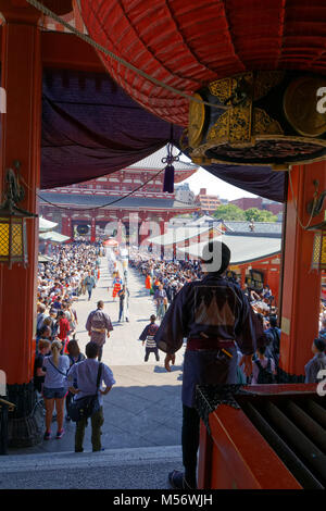 Le Daigyoretsu pendant la Sanja Matsuri festival, Tokyo, Japon. Banque D'Images