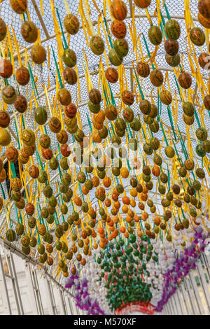 L'Ukraine. Kiev, le 27 avril 2017. Décoration de Pâques sur Sofievskaya Square. Banque D'Images