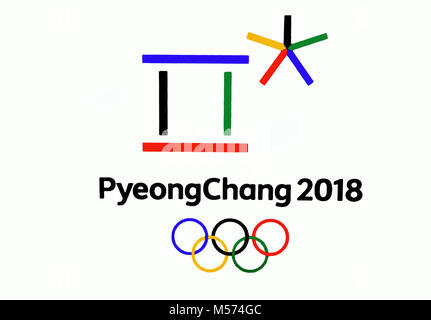 14 décembre 2017 Moscou, Russie XXIII SYMBOLES Jeux Olympiques d'hiver de Pyeongchang (République de Corée Banque D'Images