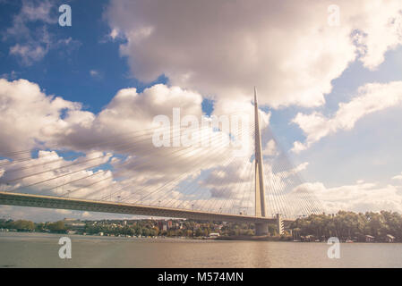 Pont sur Ada - Most na Dja Banque D'Images