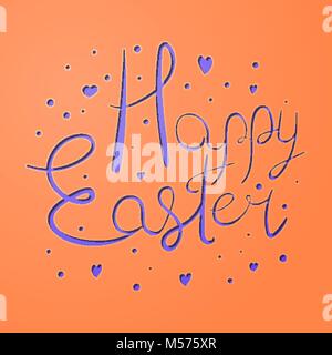 Coupe papier fesstive vives Easter holiday card illustration Illustration de Vecteur