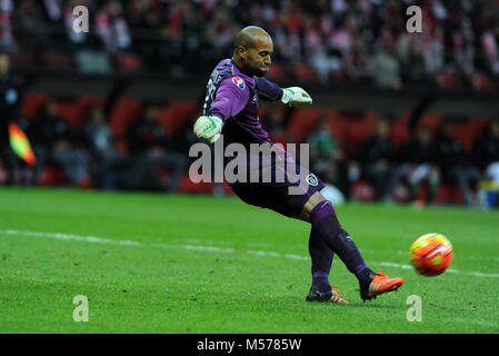 Varsovie, Pologne - 11 octobre 2015 : EURO 2016 Championnat Européen Qualifing Tour France Pologne - République d'Irlande o/p Darren Randolph Banque D'Images