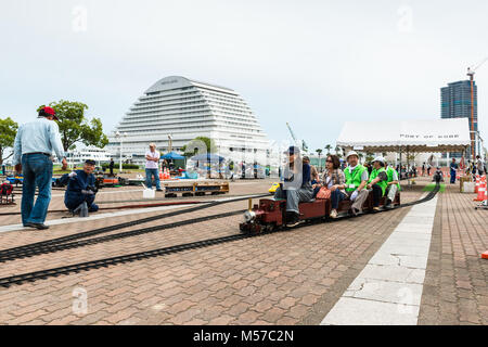 Ride sur modèles réduits de trains, de Meriken Park, Kobe, Japon Banque D'Images