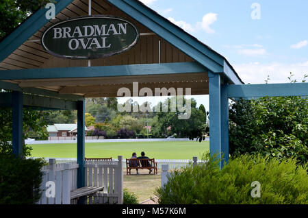 Oval Cricket Bradman Bowral NSW Australie Banque D'Images