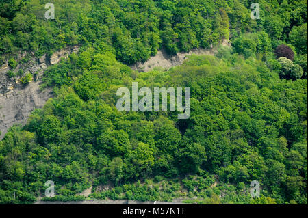 Nazi secret à l'intérieur de la structure souterraine Jakobsberg à Porta Westfalica, Rhénanie du Nord-Westphalie, Allemagne. 11 mai 2015. Depuis 1943, l'Allemagne nazie Banque D'Images